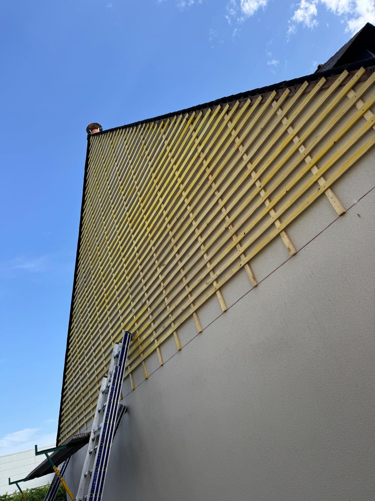 habillage pignon en ardoise - Entretien toiture Angers