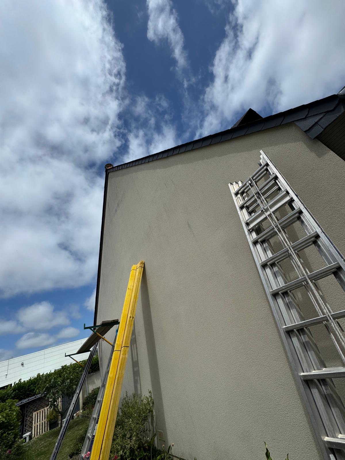 habillage pignon en ardoise